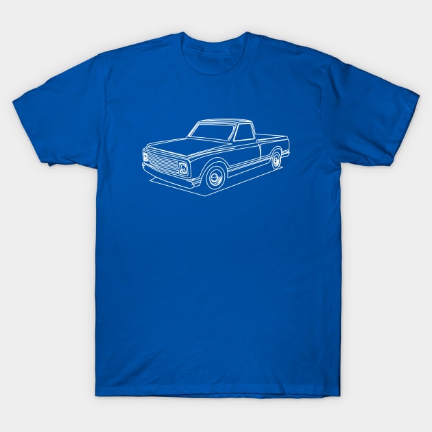 Chevy C 10 Pickup Cool Classic Truck T-Shirt by The Dreamscape